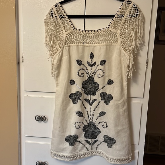 NWT Free People Ivory Dress Sz 6 🖤 - Picture 5 of 8